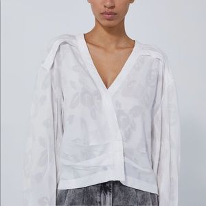 IRO Paris -GIPA LOW-CUT BLOUSE